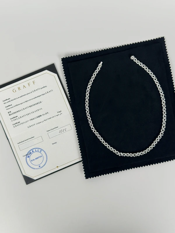 Graff CLASSIC BUTTERFLY DIAMOND NECKLACE RGN858 8