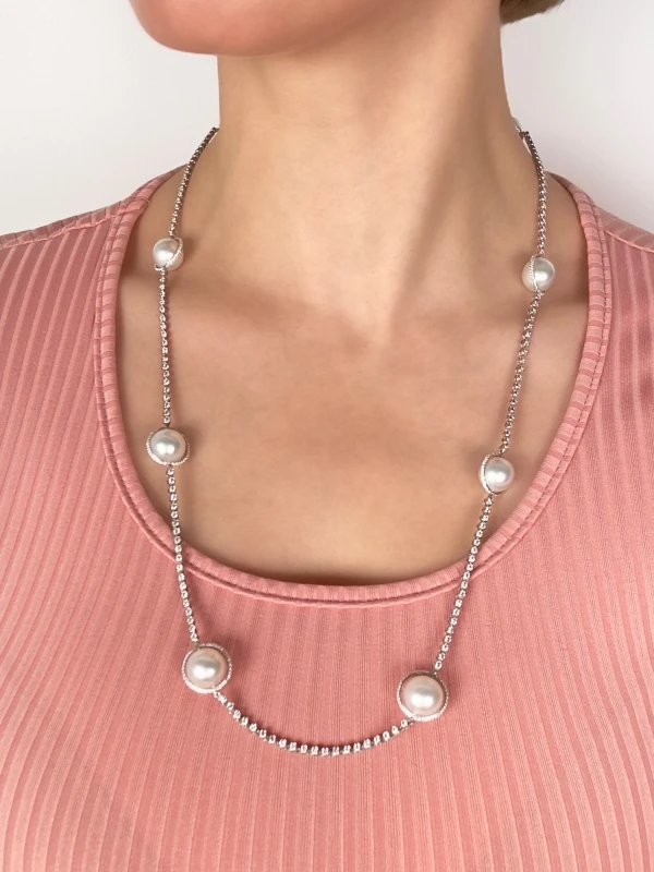 Adler PEARL AND DIAMOND NECKLACE adler 2