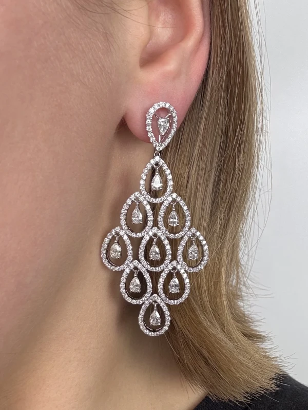 RalfDiamonds PEAR DIAMOND 3.20 CT EARRINGS NN0916 2