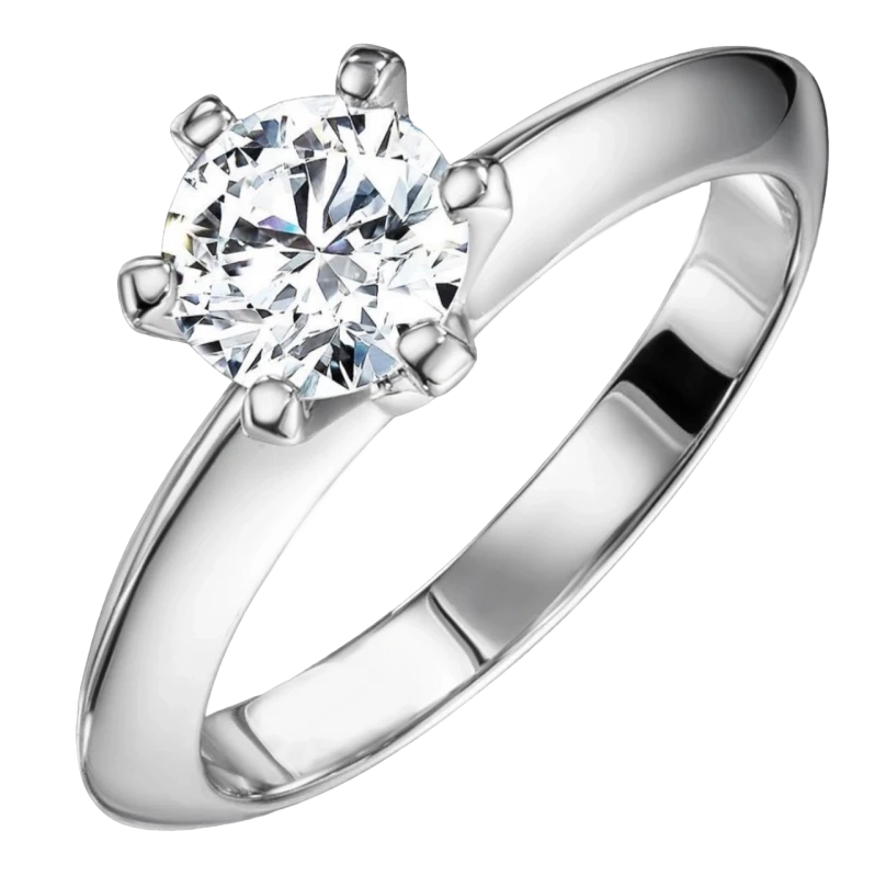 ROUND DIAMOND RING (SIZE 54)