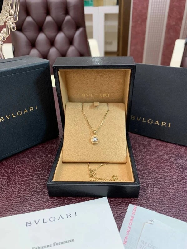 Bvlgari BVLGARI SOLITAIRE DIAMOND PENDANT, YELLOW GOLD BUL59233 3