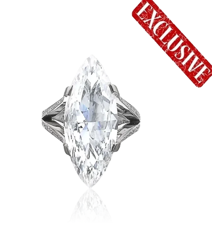 MARQUISE DIAMOND 6.58 CT RING (TYPE IIA) (GIA)