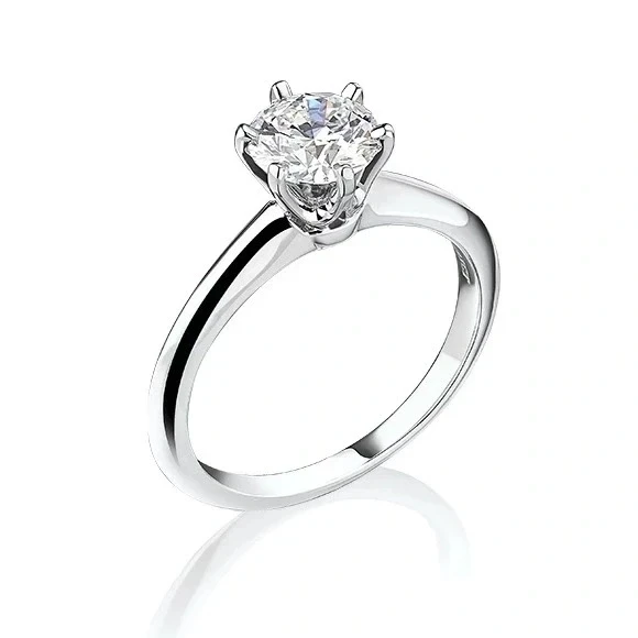 ROUND DIAMOND 1.02 CT H/VS1 RING (SIZE 52)
