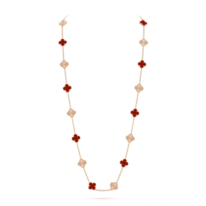 Vintage Alhambra long necklace, 20 motifs