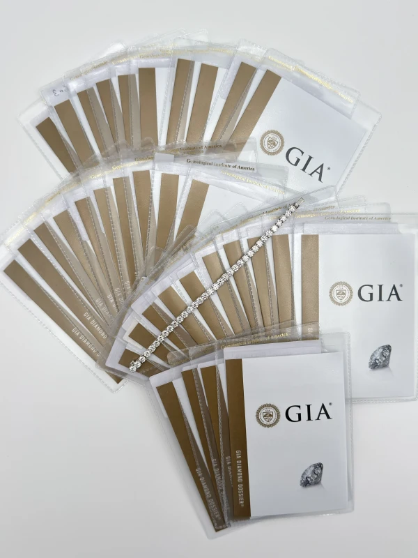 Earrings without a brand ROUND DIAMONDS 17.28 CT G-H/VS1-SI1 (GIA) NN17.28 CT 5