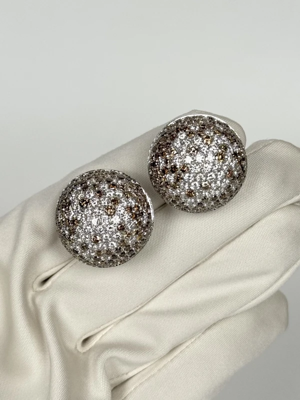 ZYDO WHITE&BROWN DIAMONDS EARRINGS 41726 4
