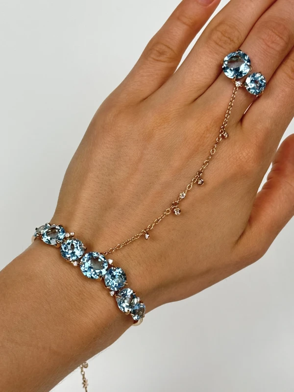 CASATO MADAGASCAR TOPAZ & DIAMOND BRACELET 281224 MADAGASCAR 3
