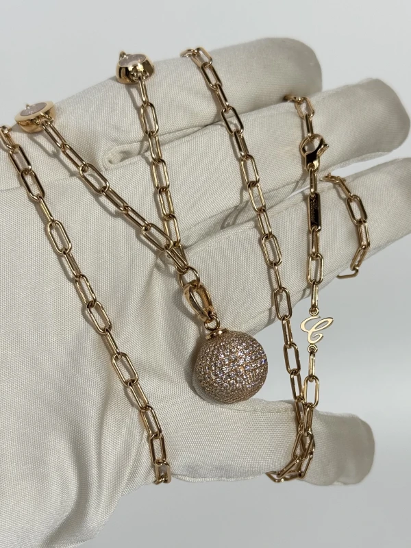 Chopard HAPPY DIAMONDS PLANET PENDANT 79A619-5901 5