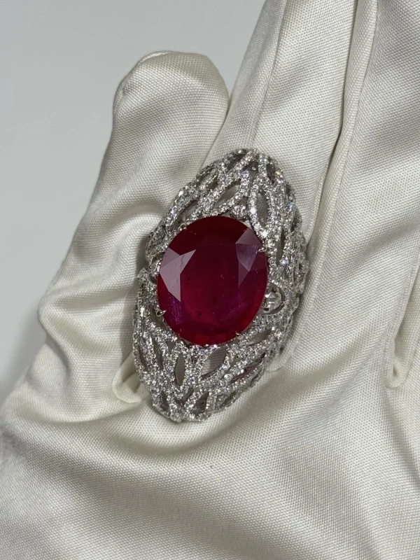 RalfDiamonds RUBY 42.71 CT & DIAMOND 13.5 CT SET RD01123 6