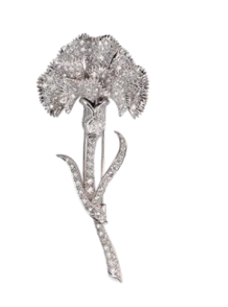 FLOWER DIAMOND BROOCH
