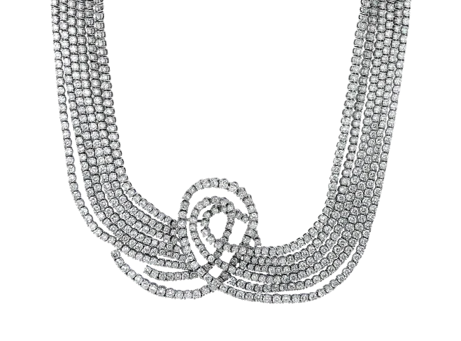 ROUNDS DIAMONDS 38.29 CT NECKLACE