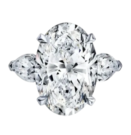 OVAL DIAMOND 5.01 CT E/VVS2 RING (GIA)