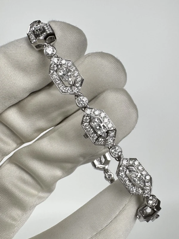 Mercury ART DECO DIAMOND BRACELET (SIZE 18) MB26504/WG/RD_L 3