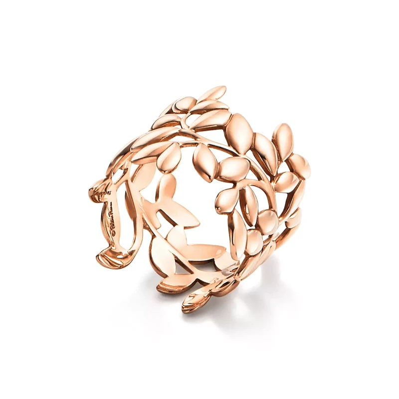 Tiffany & Co Olive Leaf Band Ring 0146321 2