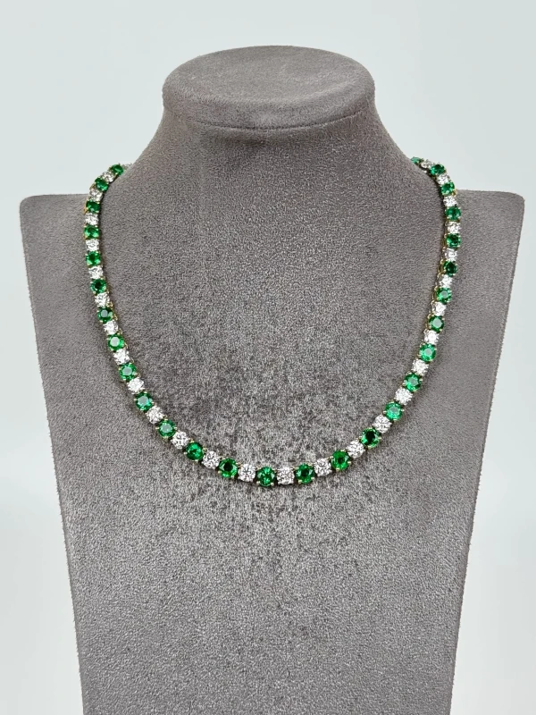 DeRosa EMERALDS 18.35 CT &  DIAMONDS 13.90 CT NECKLACE (GIA) N327823 3
