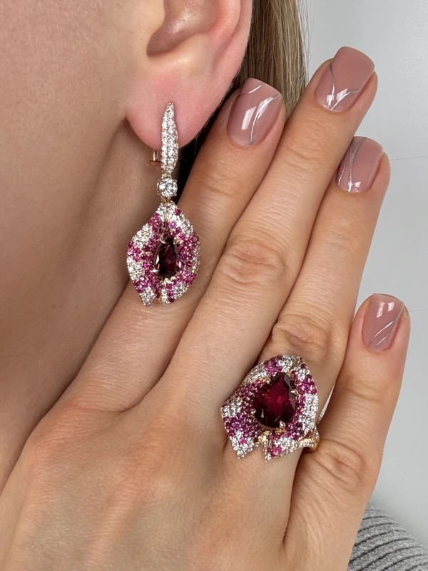 Yanush Gioielli Rudy and Diamond Coctail Set YSET 2