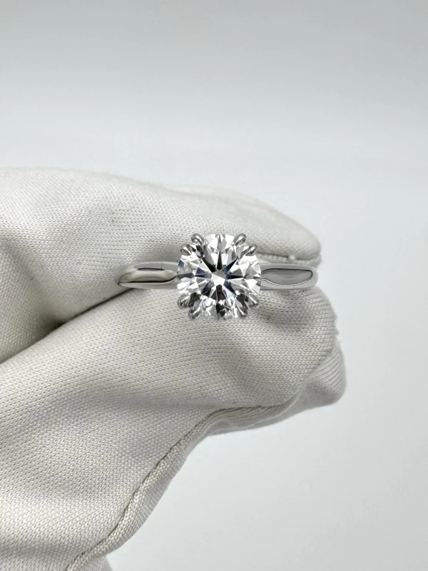 Harry Winston ROUND DIAMOND 1.10 CT F/VVS2 RING (GIA) RGDPRD010NSS-055 2