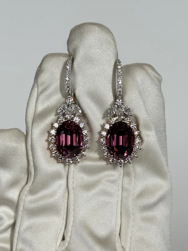 Verdi Jewellery СЕРЬГИ С ГРАНАТОМ 7.43 CT A25E 3