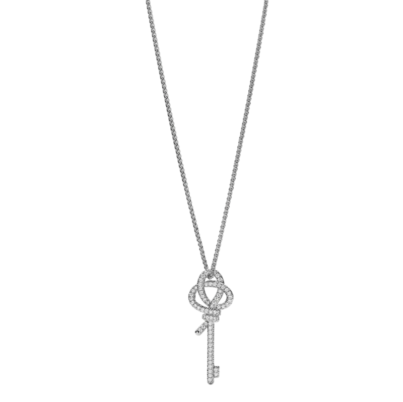 Tiffany Knot, Medium size key in platinum