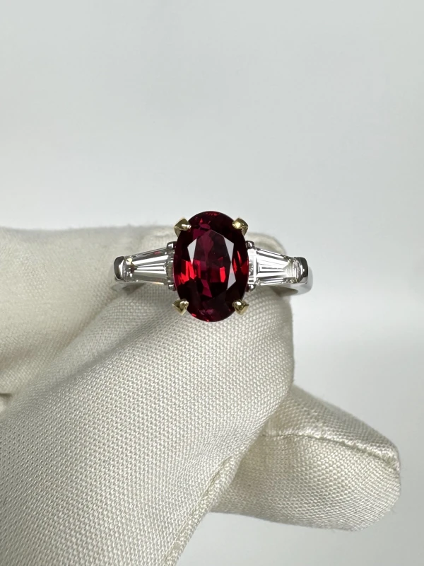 DeRosa OVAL RUBY 1.99 CT "PIGEONS BLOOD" RING (GRS) R676308 4