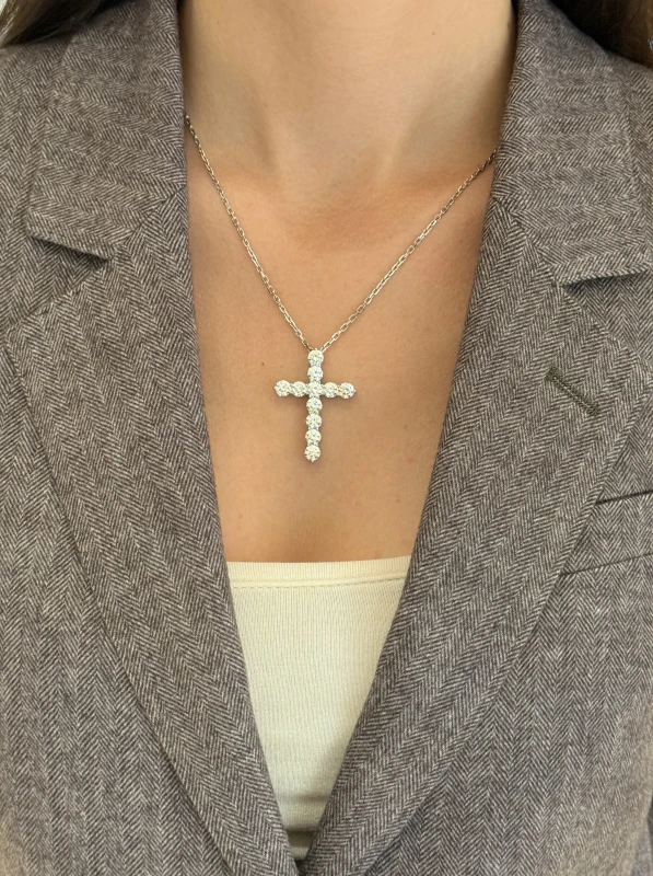 DeRosa CROSS PENDANT 5.59 CT F-G-H/VVS-VS GIA C768834 5
