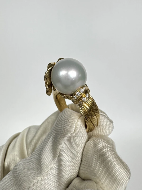 Carrera y Carrera GARDENIAS 12.5 MM PEARL RING (SIZE 52) DA11556 010519 2