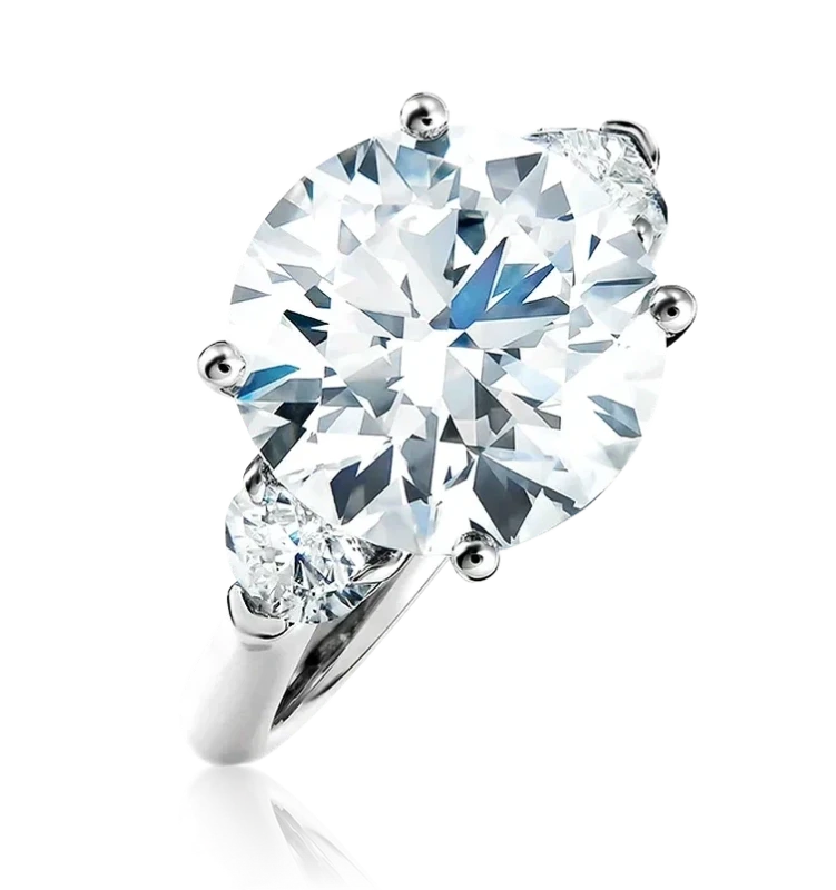 Earrings without a brand ROUND DIAMOND 5.72 CT H/IF EXEXEX RING (GIA) NN5.72 CT H/IF (GIA) 1