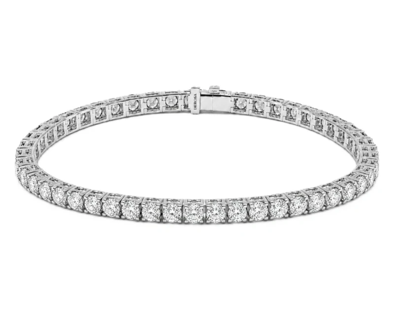ROUND DIAMOND TENNIS BRACELET 5.05 CT (SIZE 17.0)