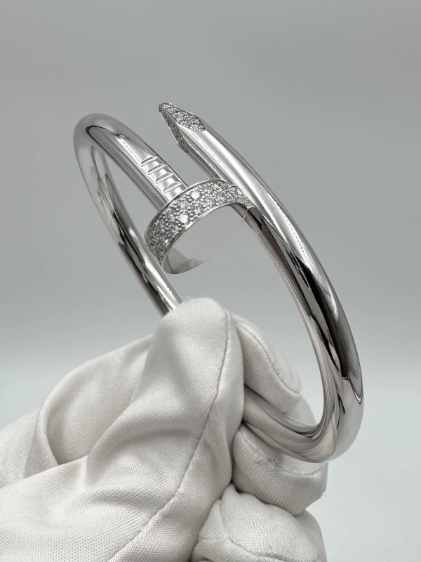 Cartier Juste un Clou bracelet, large model, diamonds (SIZE 17) N6721617 4
