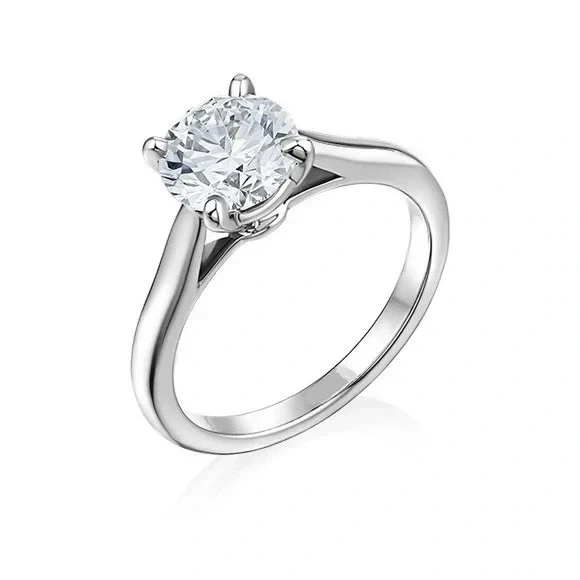 ROUND DIAMOND 2.07 CT F/VS1 RING (GIA)