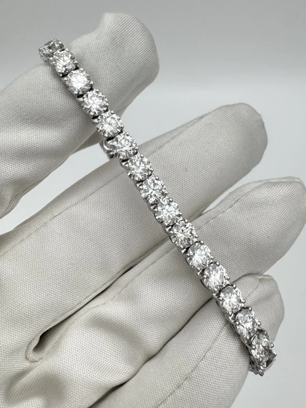 СЕРЬГИ NO NAME ROUND DIAMOND 17.18 CT E-H/VVS-SI BRACELET (SIZE 17.5) NN17.18 CT 2