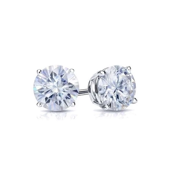 Earrings without a brand СЕРЬГИ С БРИЛЛИАНТАМИ 1.01 СТ G/VS1 - 1.00 CT G/VS2 1.01 СТ G/VS1 - 1.00 CT G/VS2