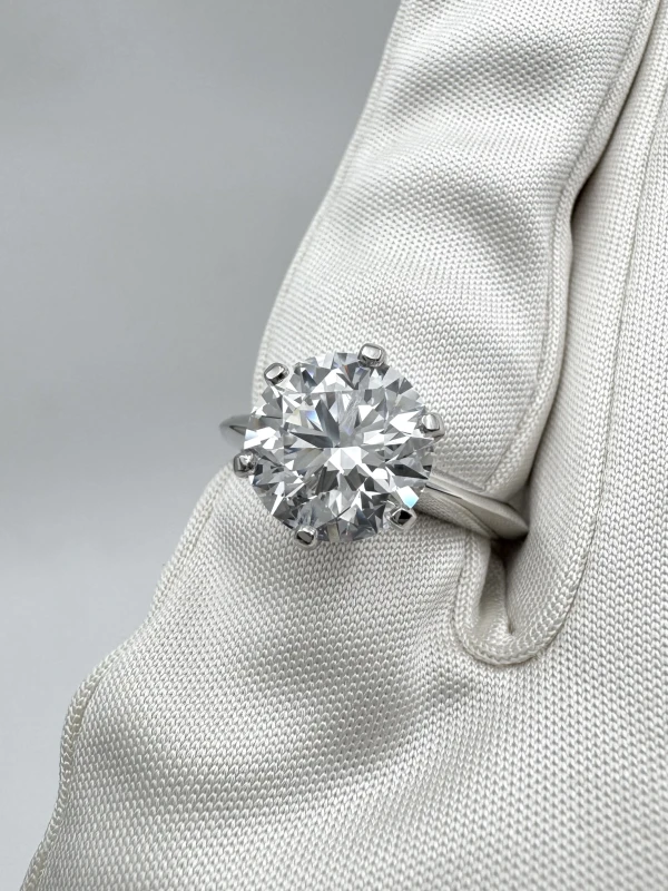 Tiffany & Co PLATINUM SOLITAIRE ENGAGEMENT RING 3.00 CT D/IF  EXEXEX T&Co 3.00 CT D/IF 6
