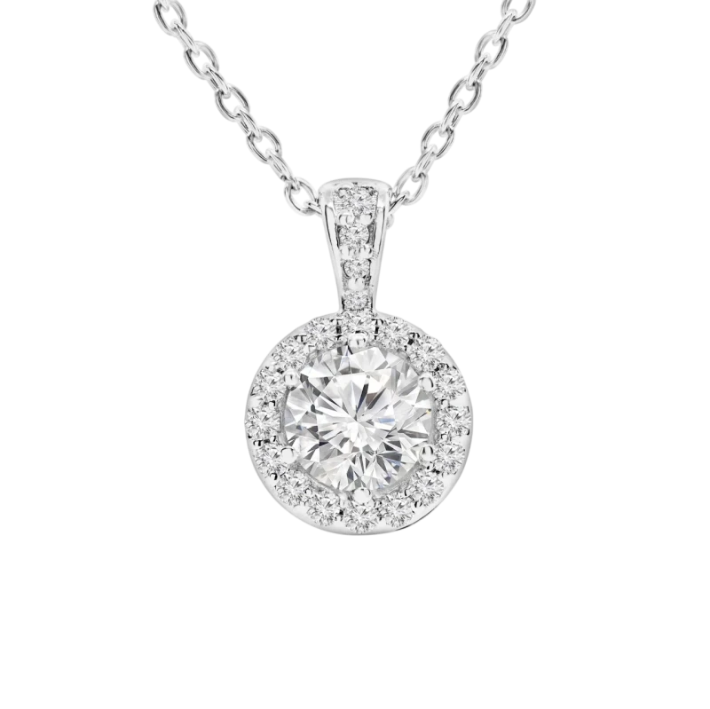 ROUND DIAMOND 0.51 CT E/SI1 PENDANT