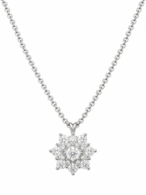 Колье с бриллиантами 0,67Ct