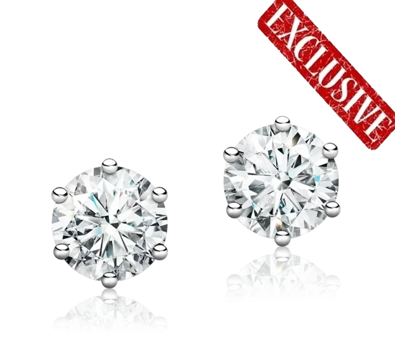 СЕРЬГИ С БРИЛЛИАНТАМИ 3.01-3.02 ct F/VVS1-VVS2
