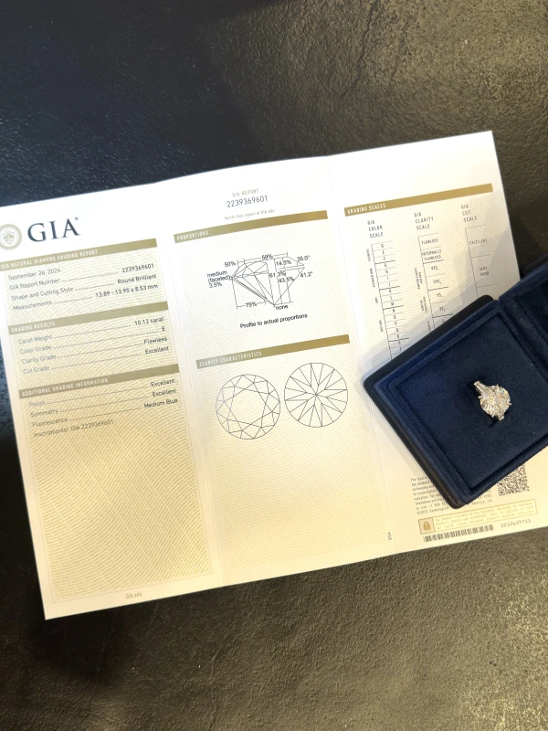 СЕРЬГИ NO NAME DIAMOND 10.12 ct  E/IF EXEXEX  (GIA) 10.12 ct E/IF EXEXEX 6