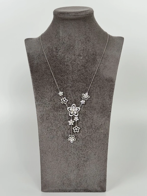 Graff WILD FLOWER DIAMOND DROP NECKLACE RGN754 3