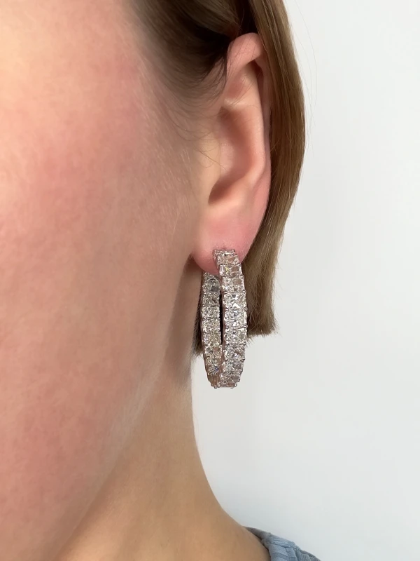 DeRosa CONGO DIAMOND 23.45 CT EARRINGS E16892345 2
