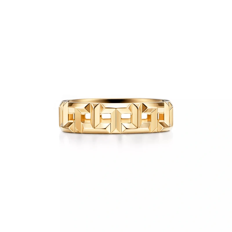 Tiffany & Co Tiffany T True Wide Ring in Yellow Gold (SIZE 53) 62508930 4