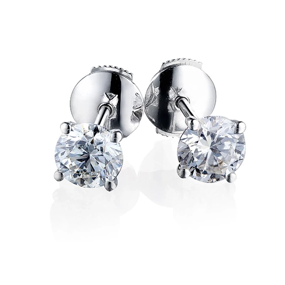 Earrings without a brand С БРИЛЛИАНТАМИ 1,62 CT F-G/I1 1,62 CT F-G/I1