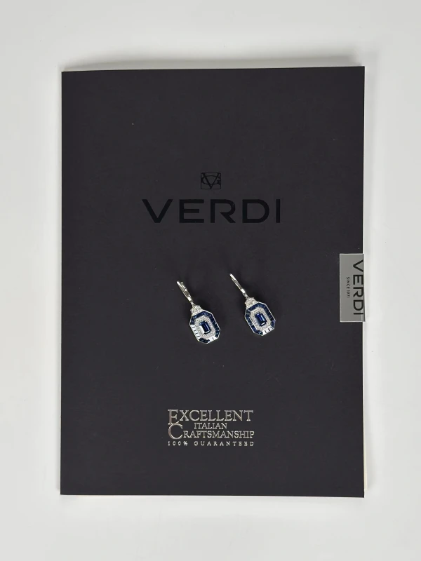 VERDI JEWELLERY SAPPHIRE & DIAMOND EARRINGS A17M 4