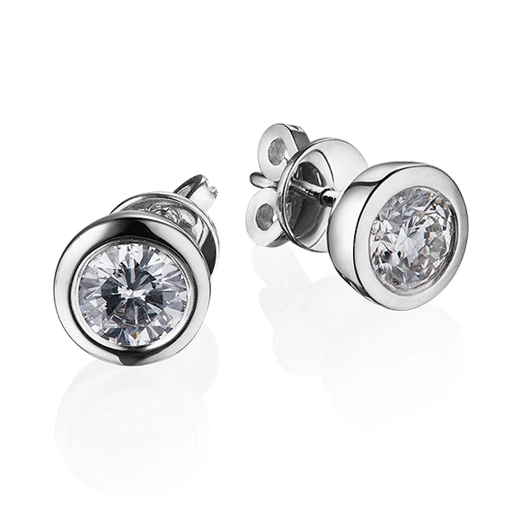 Earrings without a brand С БРИЛЛИАНТАМИ 0.70 CT H/VS2- 0.70 CT H/VS1 0.70 CT H/VS2- 0.70 CT H/VS1