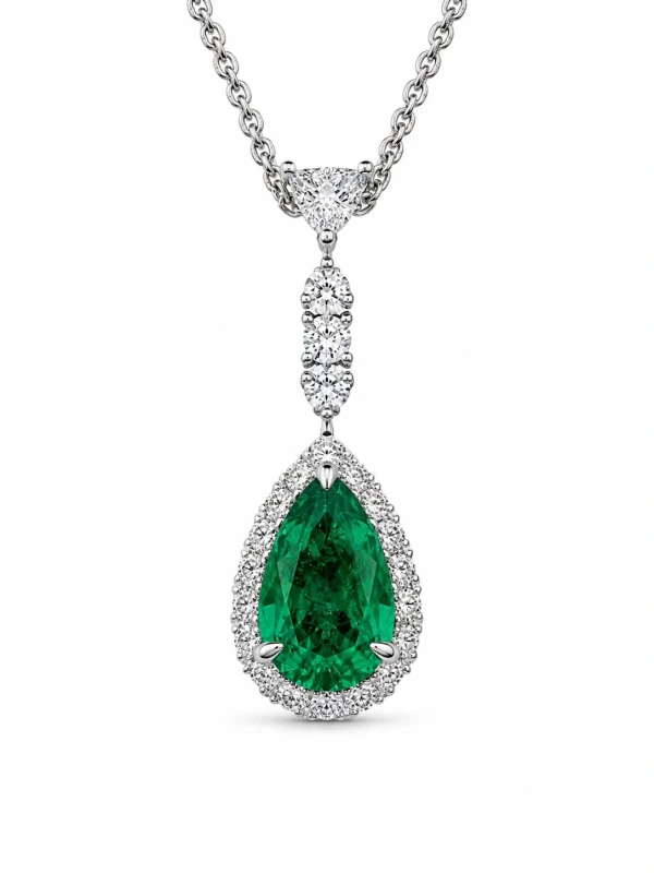 PEAR EMERALD 2.10 CT PENDANT