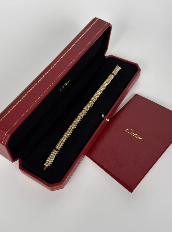 Cartier CLASH DE CARTIER BRACELET, FLEXIBLE, DOUBLE ROW, PAVED (SIZE 17) N6723617 7
