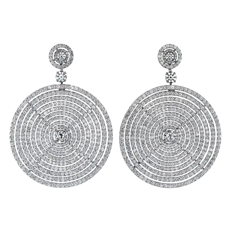 HOOP DIAMOND 24.49 CT EARRINGS