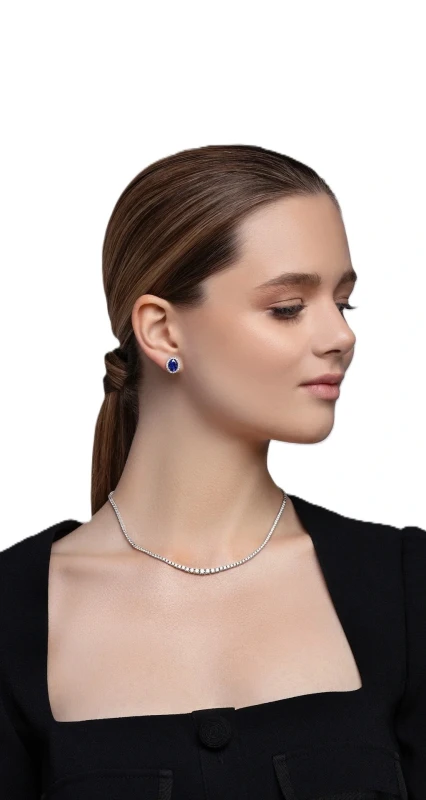 Crivelli Колье из белого золота с бриллиантами 3,93Ct 345-N8599 3