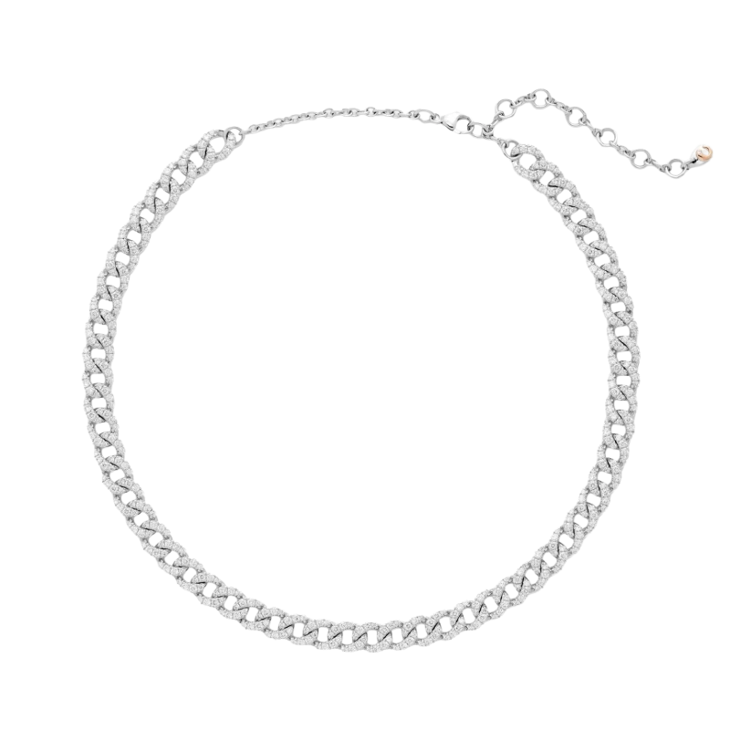 Колье из белого золота с бриллиантами 4.50Ct