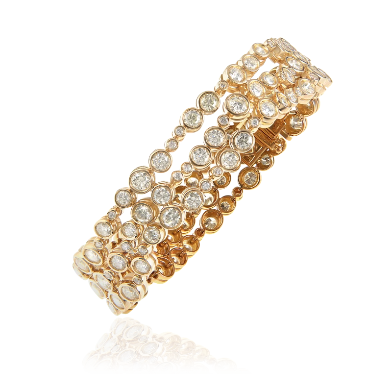 ROUND DIAMOND 11.53 CT BRACELET (SIZE 17)
