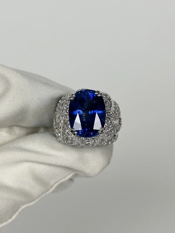 Bellini Gioielli  SAPPHIRE&DIAMONDS RING (SIZE 54) BL12.00 2